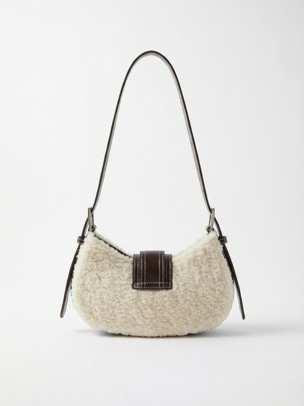 Amber Faux Fur Leather Shoulder Bag