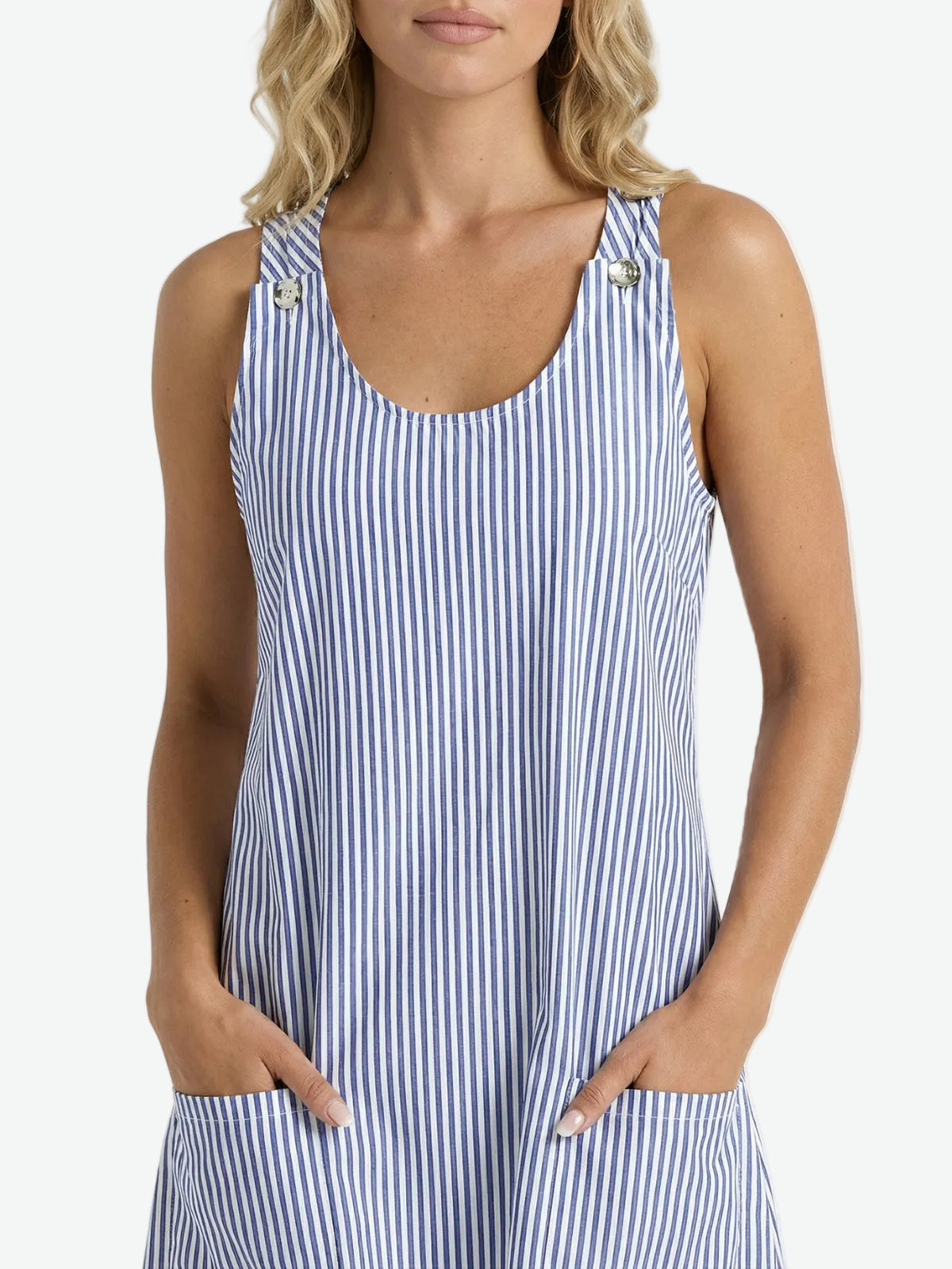 Casual Striped A-Line Mini Dress