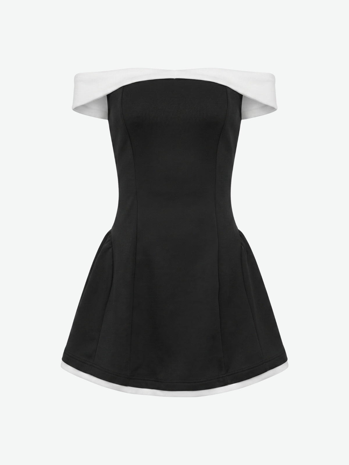Nova Contrast Flare Mini Dress
