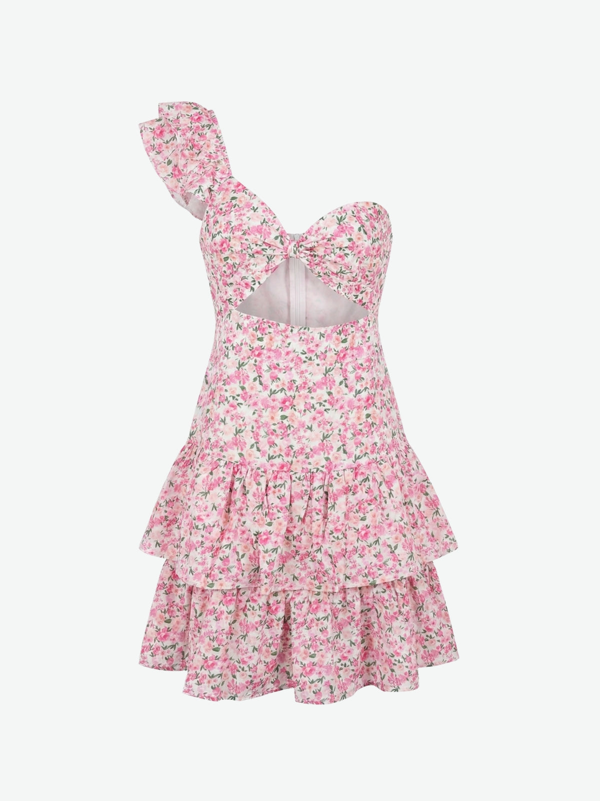 Cassia Floral One Shoulder Mini Dress