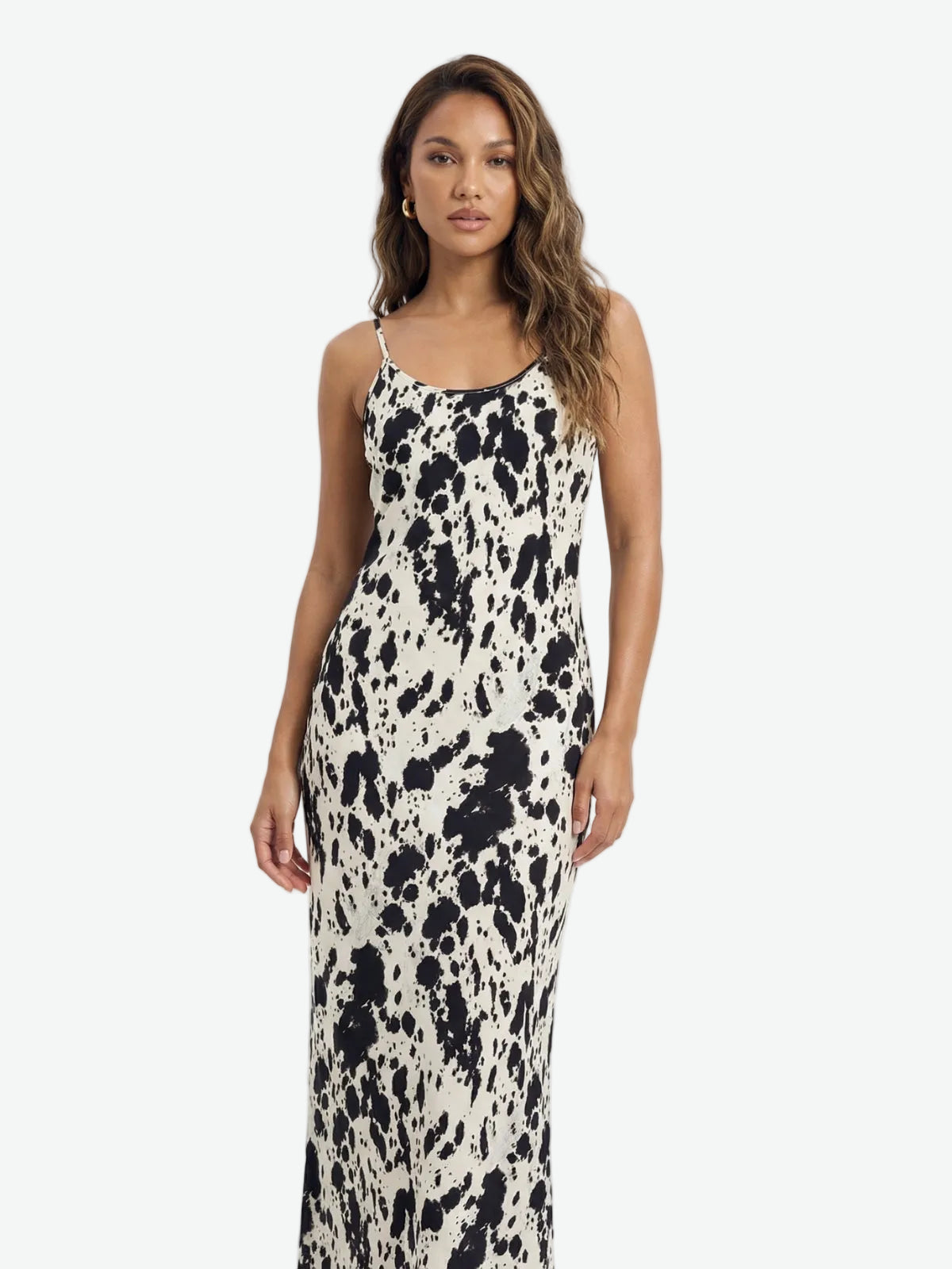 Cow Print Maxi Dress