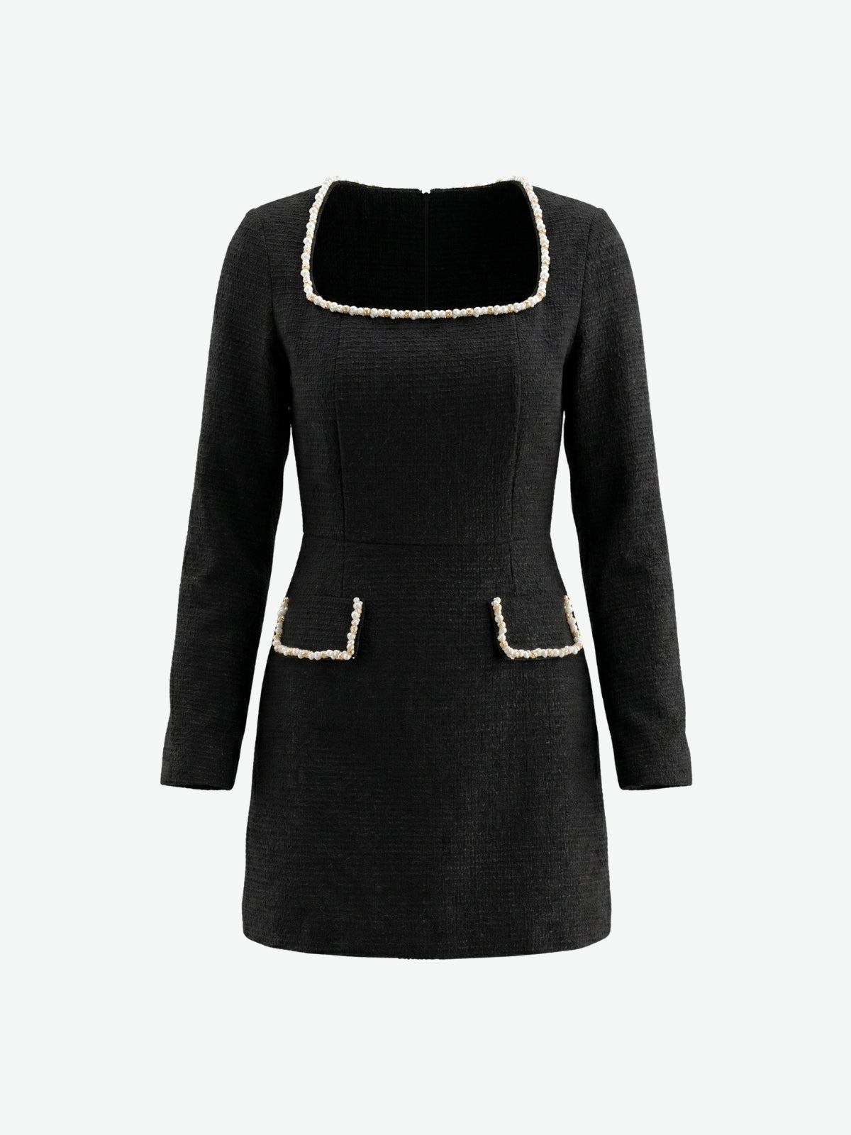 Delara Tweed Long Sleeve Mini Dress