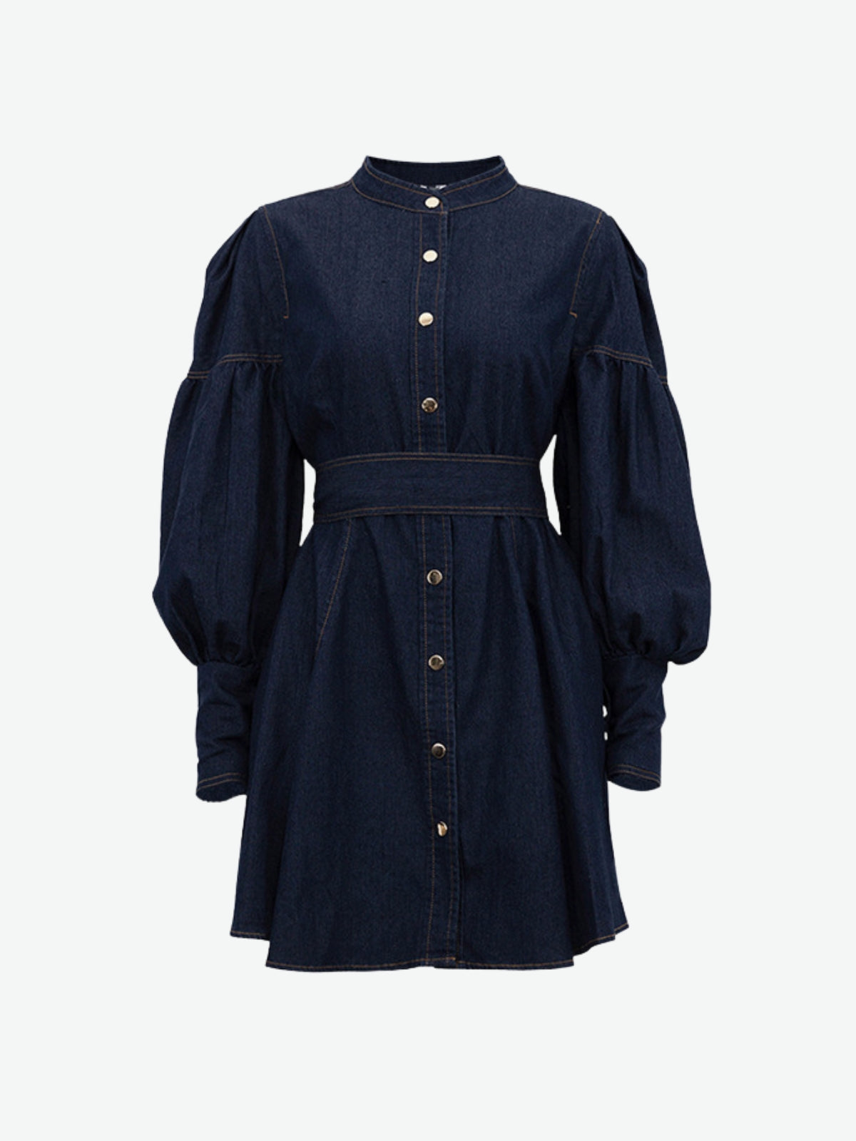 Esme Denim Puff Sleeve Mini Dress
