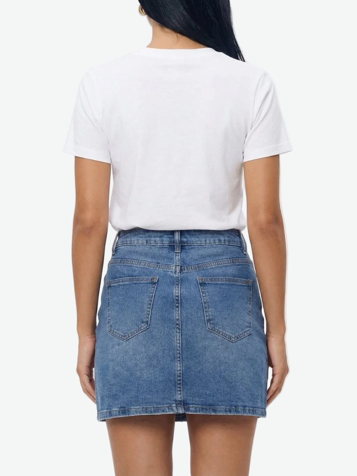 High Waist Denim Mini Skirt