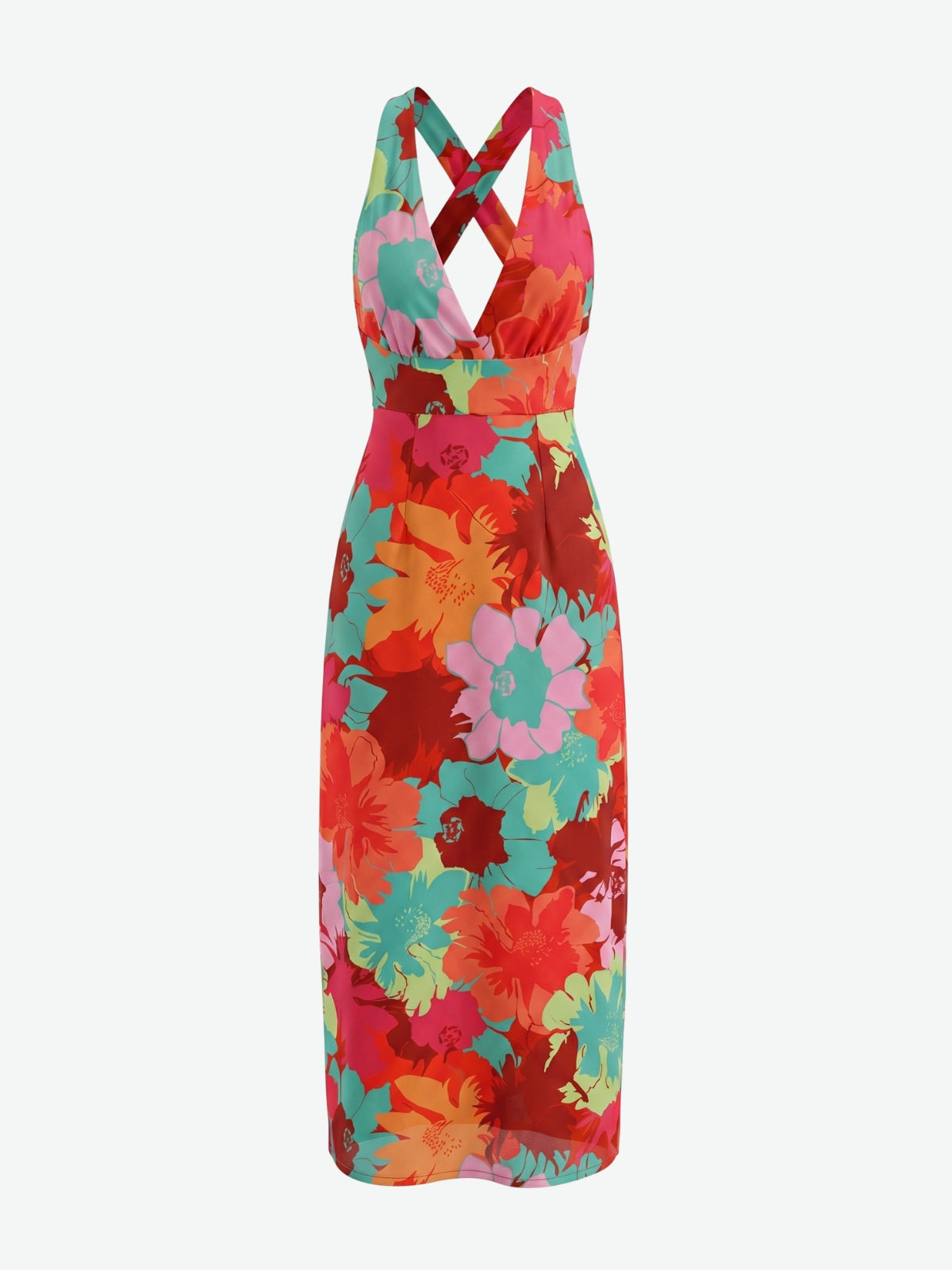 Naia Floral Halter Neck Maxi Dress