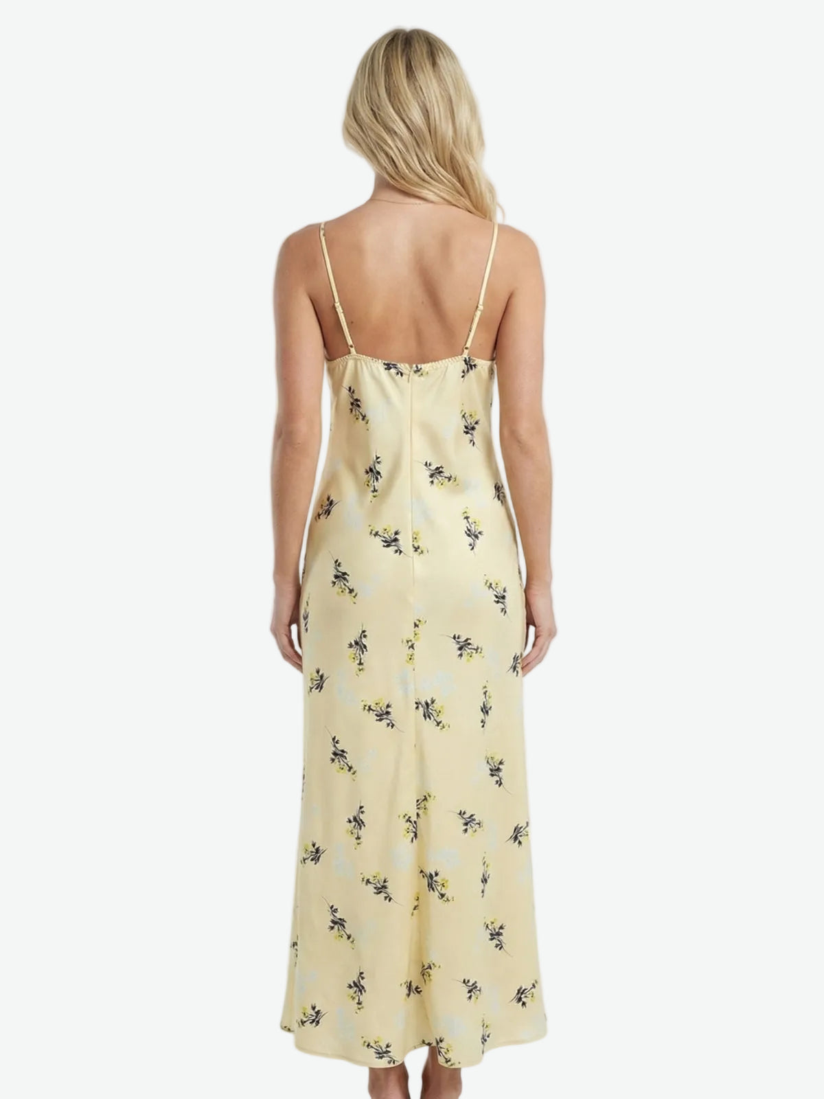 Seraphine Floral Satin Maxi Dress