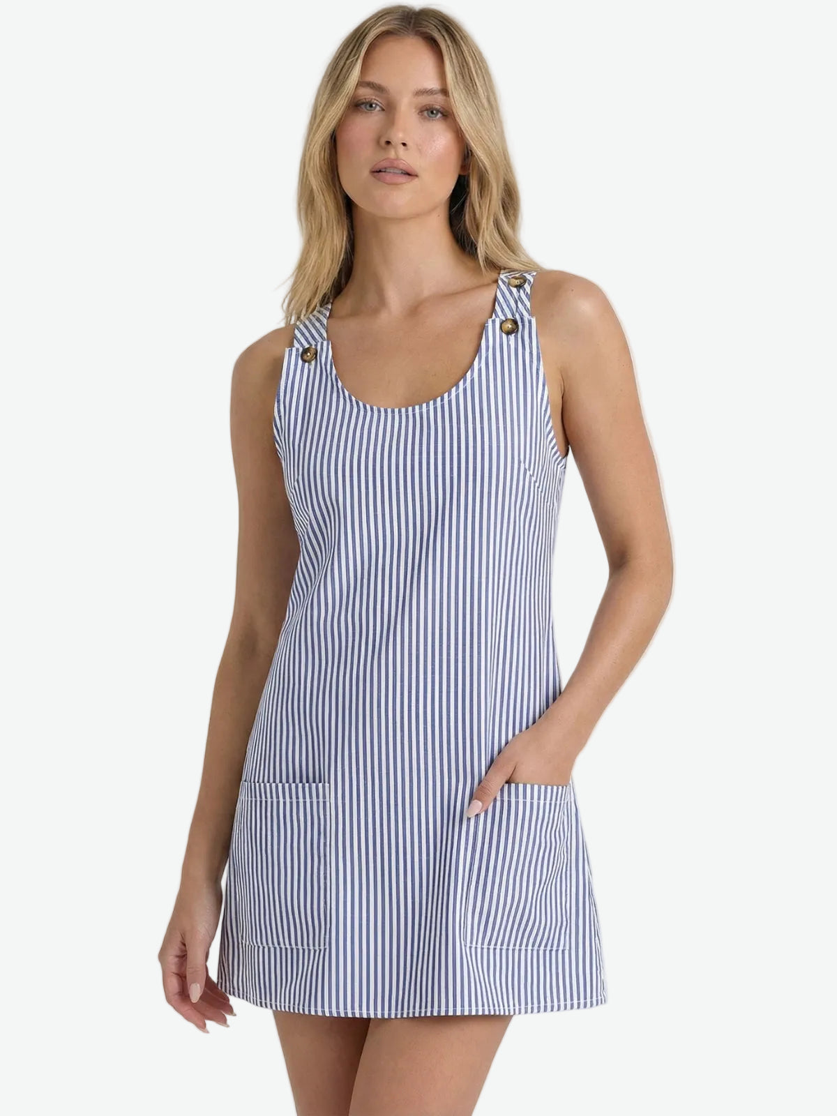 Vera Striped A-Line Mini Dress