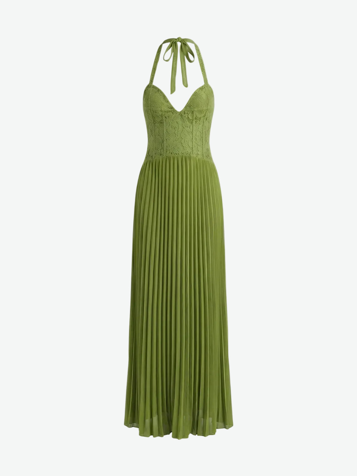 Vivienne Lace Halter Maxi Dress